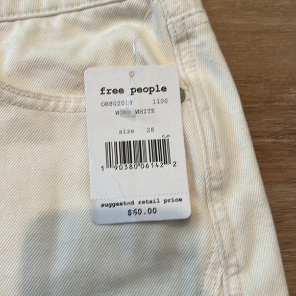 NWT - Free People Destroyed Denim Mini Skirt Size - 28 - Picture 12 of 12